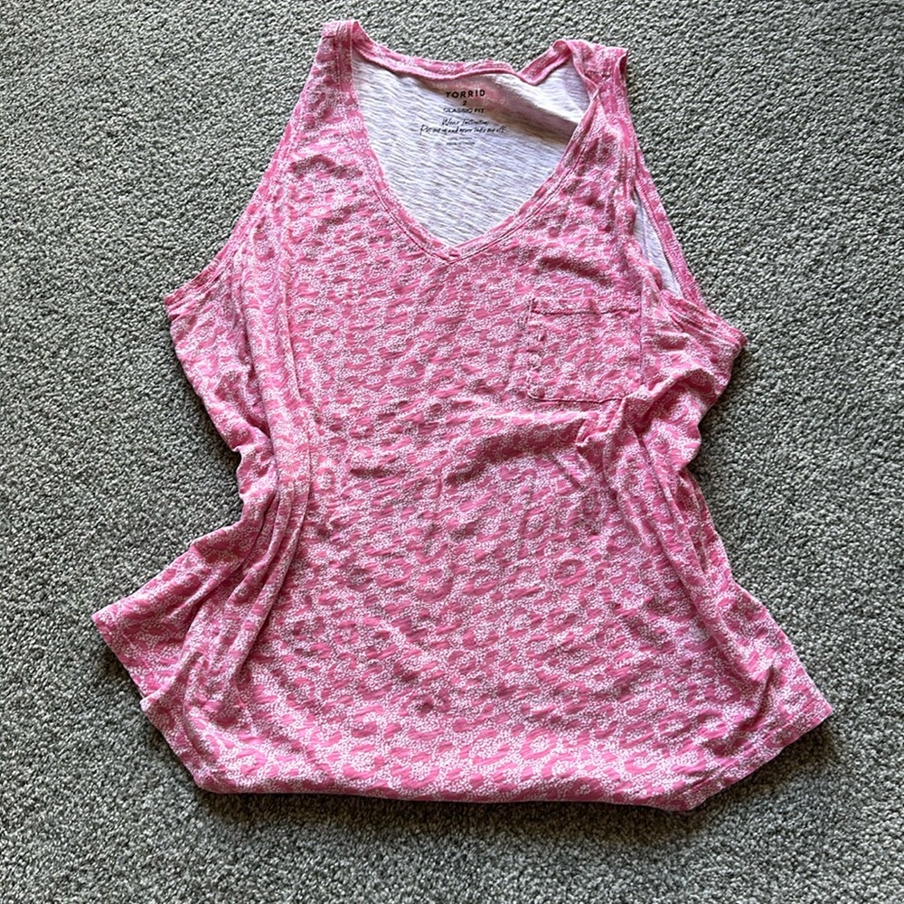 Pink leopard tea with pocket
